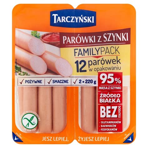 Tarczyński Family Pack Parówki premium z szynki 440 g 2 x 220 g