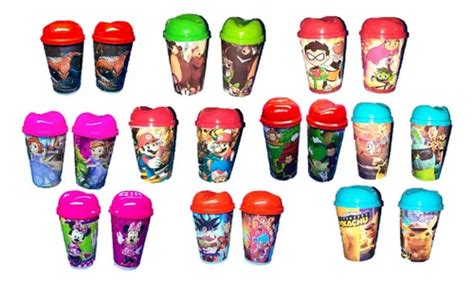 Vaso Pitillo Infantil Masha Y El Oso X12 Unidades En Venta En Santa Fe