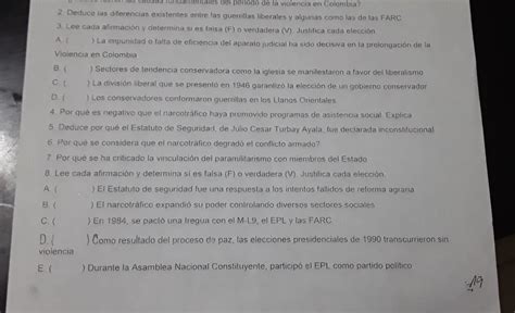 Lee cada afirmación y determina si es falsa f o verdadero v