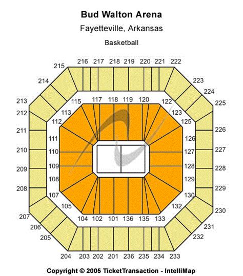 Bud Walton Arena Seating Chart Bud Walton Arena Event Tickets And Schedule