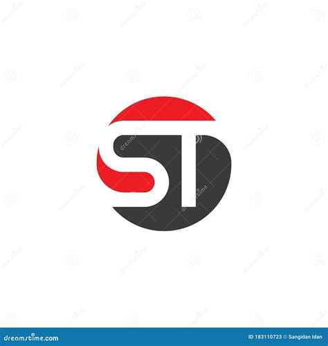 St Letter Logo Design Stock Illustrations 1712 St Letter Logo Design