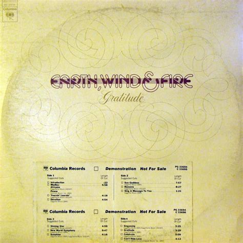 Earth, Wind & Fire - Gratitude (1975, Vinyl) | Discogs