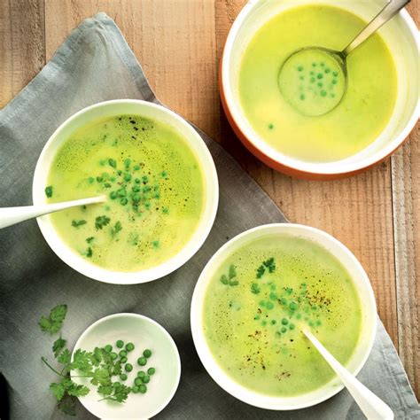 Potage Aux Petits Pois Et La Laitue Recette Minceur Ww France