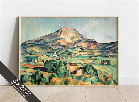 Mont Sainte Victoire Seen From Bellevue Paul Cezanne