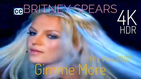 Britney Spears Gimme More Iconic Mtv Vmas 2007 Performance 4k Hdr Youtube