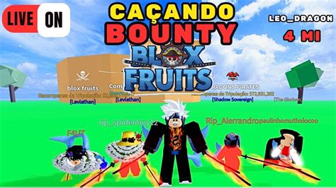 🔴live Blox Fruits ⚔️ CaÇando Bounty Peguei 4m Mobile Gg É Os Cria