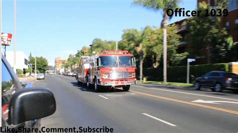 Lafd Station Light Force E E Responding Structure Fire