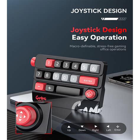 Jomaa Portable Joystick Mechanical Keyboard Full Hot Swappable Key Usb C Rgb Backlight Wired