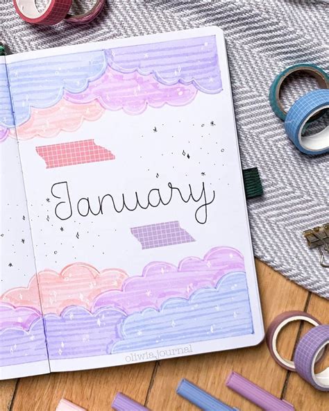 January Monthly Cover Page Ideas For Your Bullet Journal