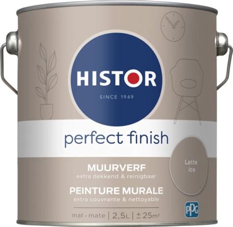 Histor Perfect Finish Muurverf Mat Latte Ice 2 5 Liter Bol