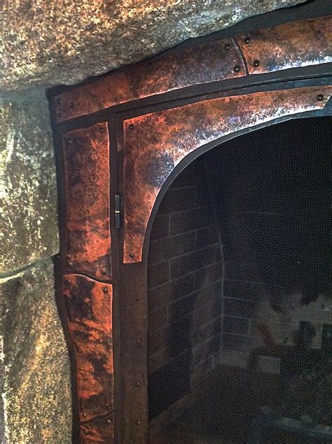 Artisan Iron » Rustic Fireplace Screen