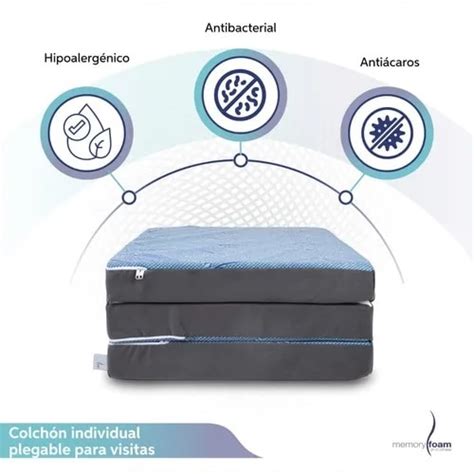 Colchón Memory Foam Plegable Individual Coppel