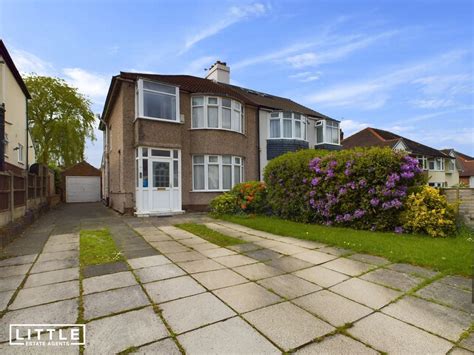 3 Bed Semi Detached House For Sale In Knowsley Road Rainhill L35 £