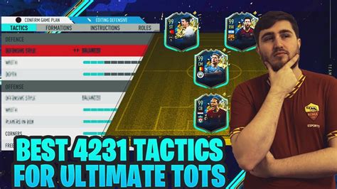 FIFA 20 BEST 4231 TACTICS FOR ULTIMATE TOTS FUT CHAMPS CUSTOM TACTICS