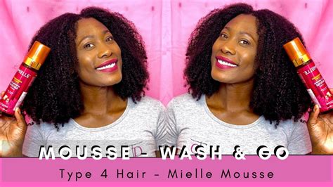 Mousse Wash And Go Type 4 Hair Youtube