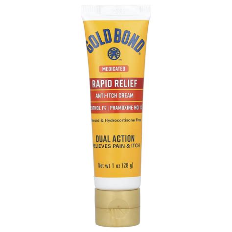 Gold Bond Medicated Rapid Relief Anti Itch Cream 1 Oz 28 G