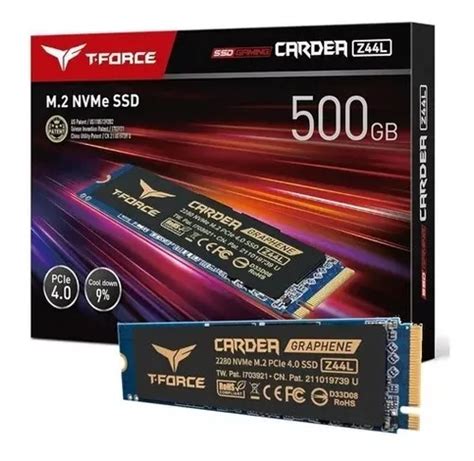 Ssd Estado Solido M Pcie Nvme T Force Cardea Z L Gb Color Negro