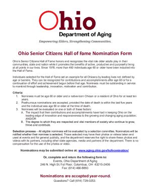 Fillable Online Aging Ohio Aging Ohio GovwpsportalOhio Senior Citizens