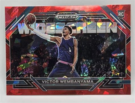 Victor Wembanyama Widescreen Red Cracked Ice Fotl Prizm