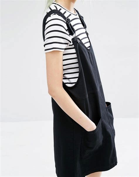 Monki Denim Dungaree Dress At Asos Denim Dungaree Dress Dungaree