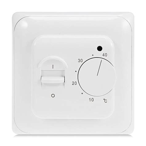 Ketotek Manuel Thermostat D Ambiance Chauffage Au Sol Electrique Avec