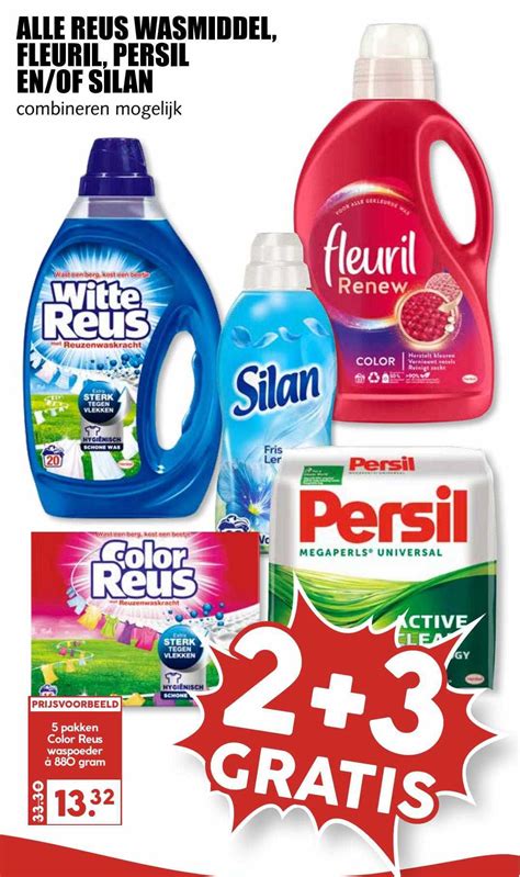 Alle Reus Wasmiddel Fleuril Persil En Of Silan Gratis Aanbieding