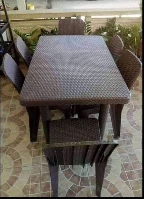 Rattan Table And Chairs Plastic Lazada Ph