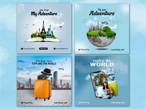 Travel Social Media Advertising Design By Legoon Pixel On Dribbble