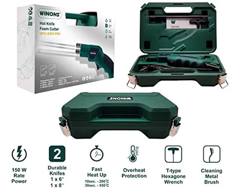 WINONS Electric Hot Knife Foam Cutter With WIS Innovative Passive Cooling System WFC Pro
