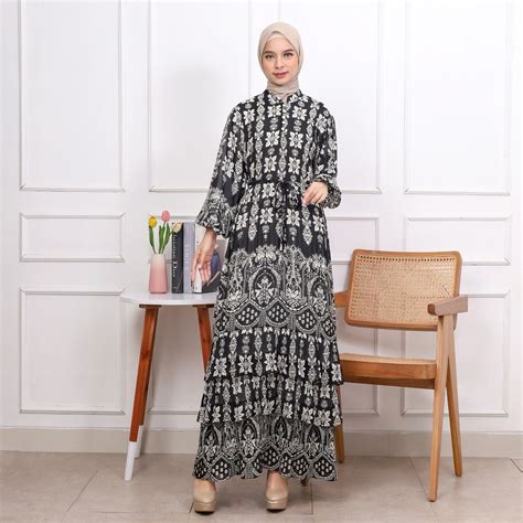 Jual Gamis Maxy Dress Ceruti CRT Adinda Shopee Indonesia