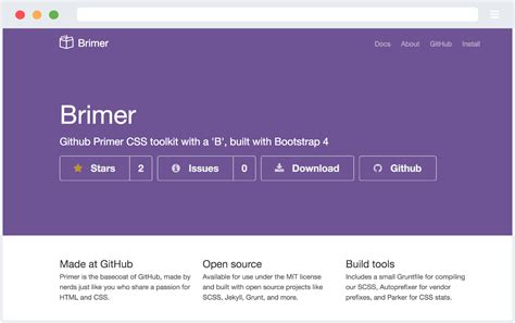 Github Websemanticsbrimer The Base Coat Of Github Primer As A