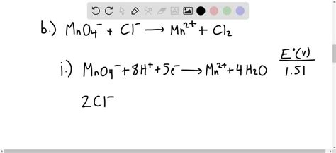 SOLVED For Each Of The Following Redox Reactions I Write The