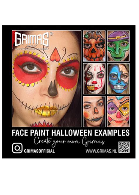 Grimas Halloween Face Painting Make-Up Booklet [GRIMAS-HALL-BOOK ...