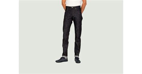 Naked Famous Super Guy Slub Stretch Selvedge Jeans In Black For Men