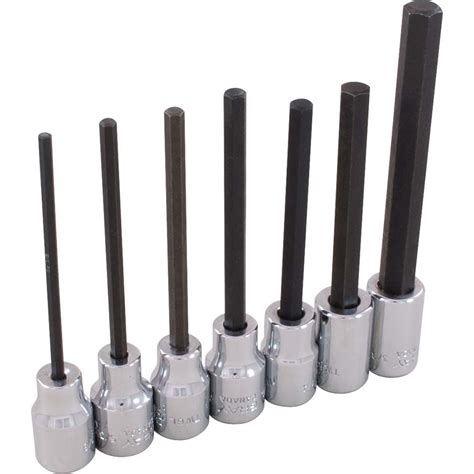 Gray Tools 7 Piece Socket Set Hex Head 3 8 Inch Drive Extra Long Sae The Home Depot Canada