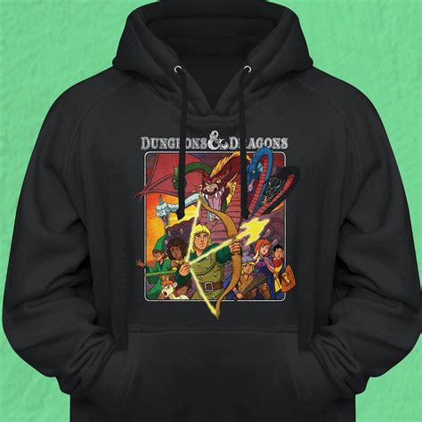 Cartoon Characters Dungeons & Dragons Pullover Hoodie