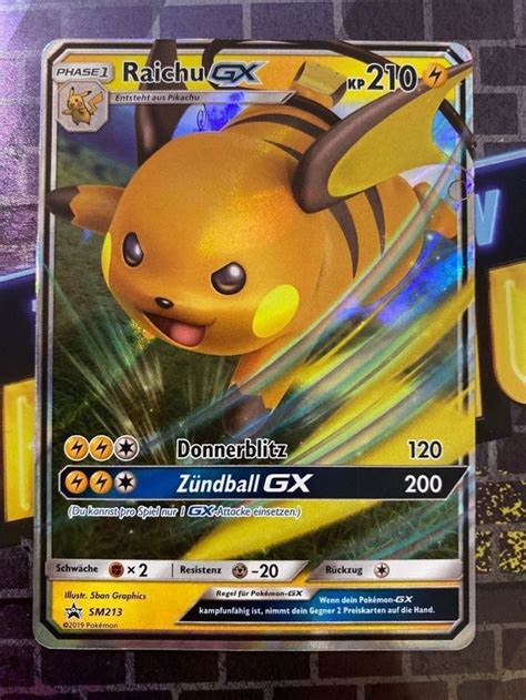 Pokemonkarte Raichu GX SM213 Kaufen Auf Ricardo