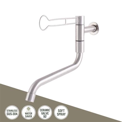 Stainless Steel Laboratory Faucet (Wall-Mounted) WS-0535-30 - wsbathroom