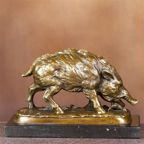 SCULPTURE STATUE EN BRONZE SANGLIER Achat Vente Statue Statuette