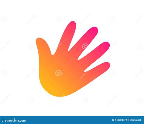 Hand Wave Waving Hi Or Hello Gesture Flat Vector Icon For Apps And