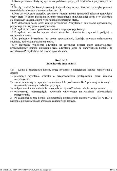 Regulamin Pracy Komisji Przetargowej Urz Du Miasta Szczecin Pdf Free