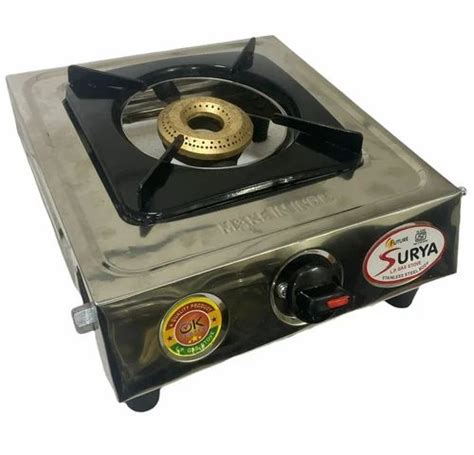 Surya LPG Single Burner Gas Stove Stainless Steel At Rs 1700 In New Delhi