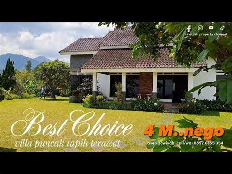 Property Villa Puncak Jual Cepat Harga Murah M Nego Rapih Terawat