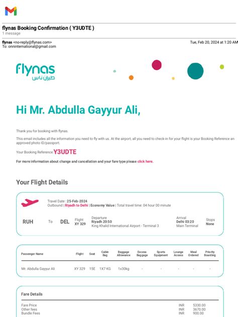 Gmail - Flynas Booking Confirmation (Y3UDTE) | PDF