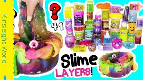 Mixing All My Store Bought Slimes Slime Smoothie Satisfying Slime