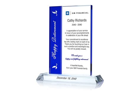 Happy Retirement T Plaques
