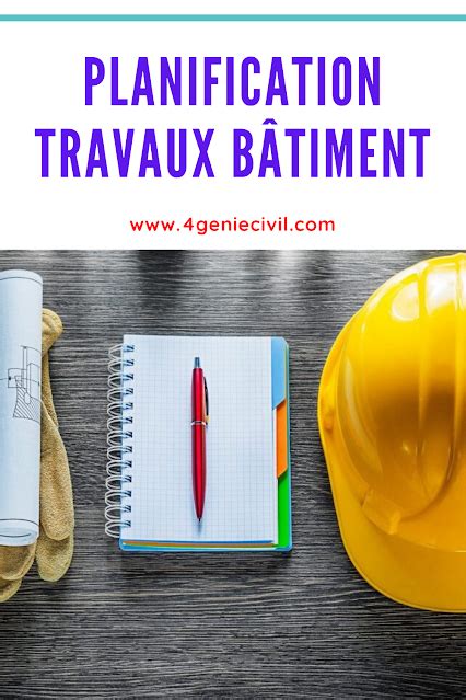 Planification des travaux dans le bâtiment