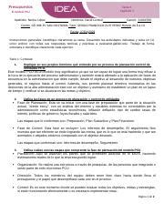 Presupuestos T1 Nerios docx Presupuestos Tarea 1 Capítulo 1 El modelo