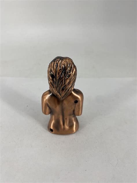 Vintage Nude Female Bust Refillable Butane Grelly USA