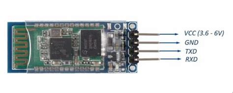 HC 06 RS232 4 Pin Wireless Bluetooth Serial RF Transceiver Module At Rs